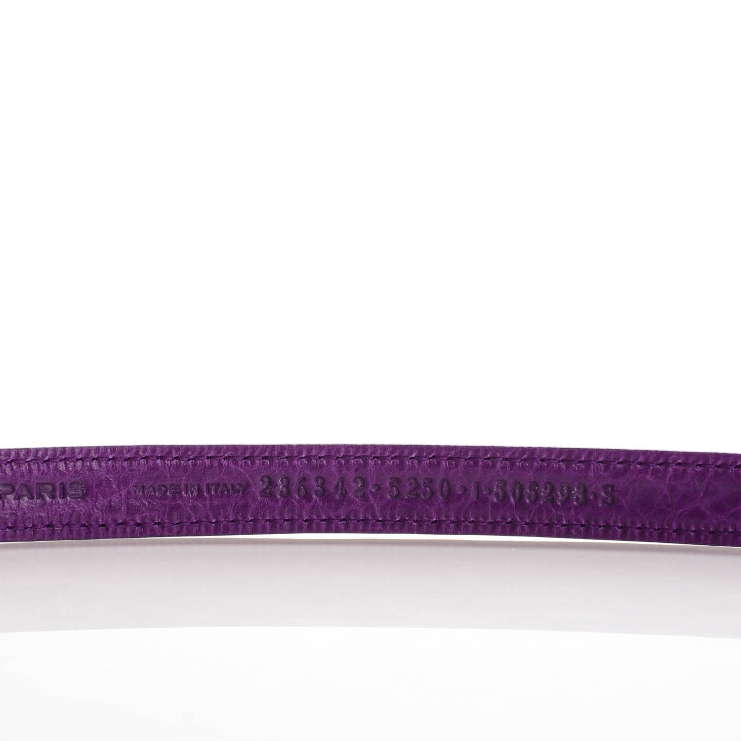 Balenciaga Agneau Arena Classic Hardware Double Tour Bracelet S Ultraviolet 6 of 6