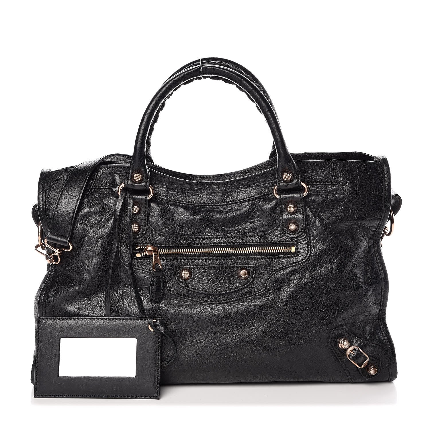 Balenciaga Agneau Giant 12 Rose Gold Hardware City Black 1 of 8