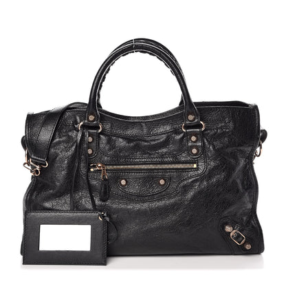 Balenciaga Agneau Giant 12 Rose Gold Hardware City Black 1 of 8