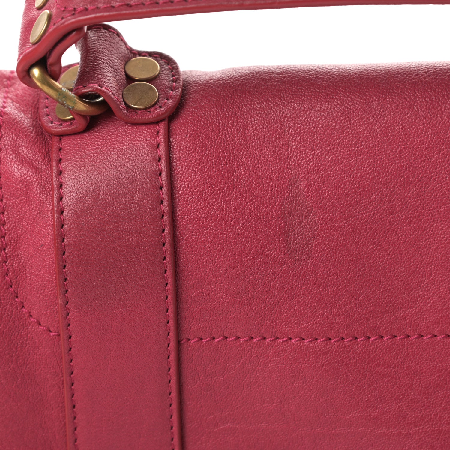 Proenza Schouler Lambskin Medium PS1 Satchel Raspberry 15 of 16