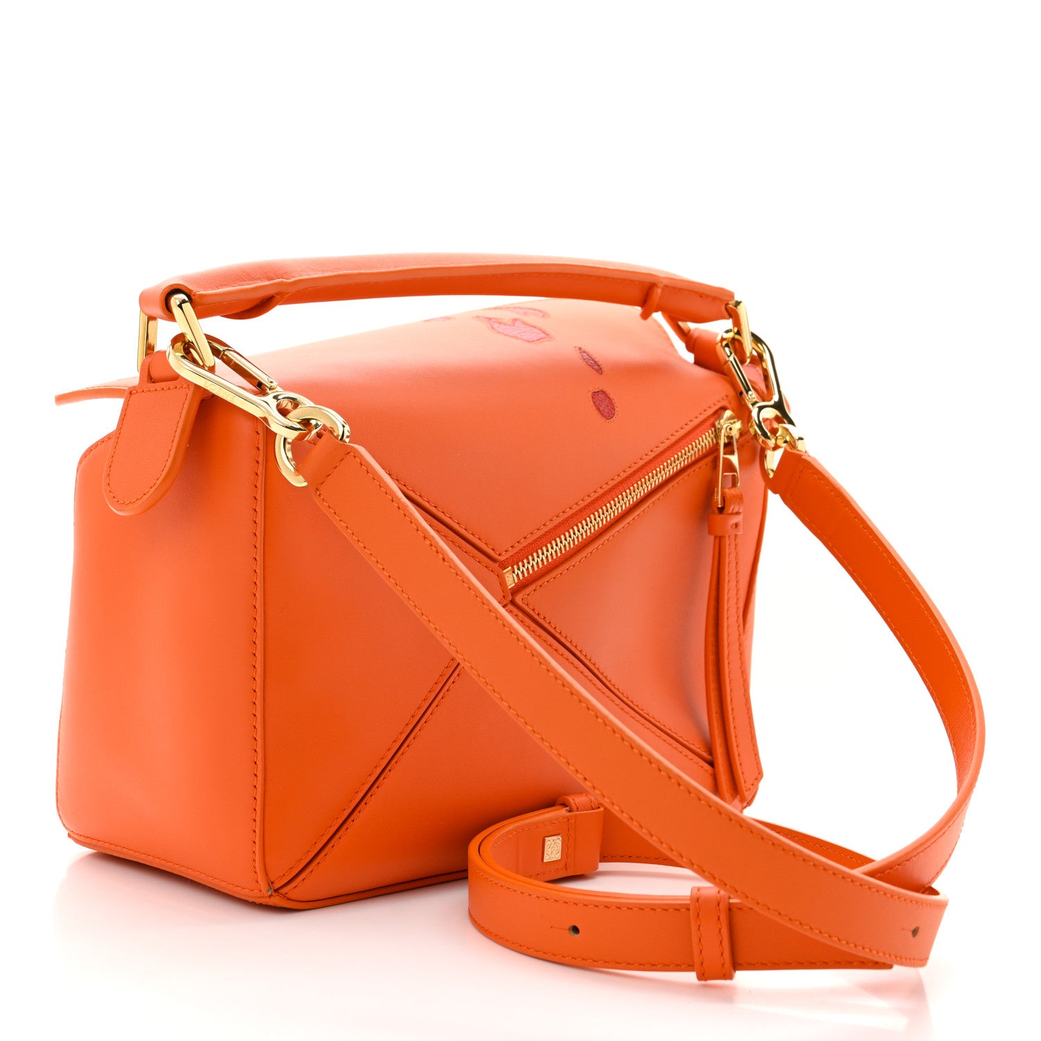 Loewe X HOWLS MOVING CASTLE Satin Calfskin Small Calcifer Puzzle Orange 3 of 11