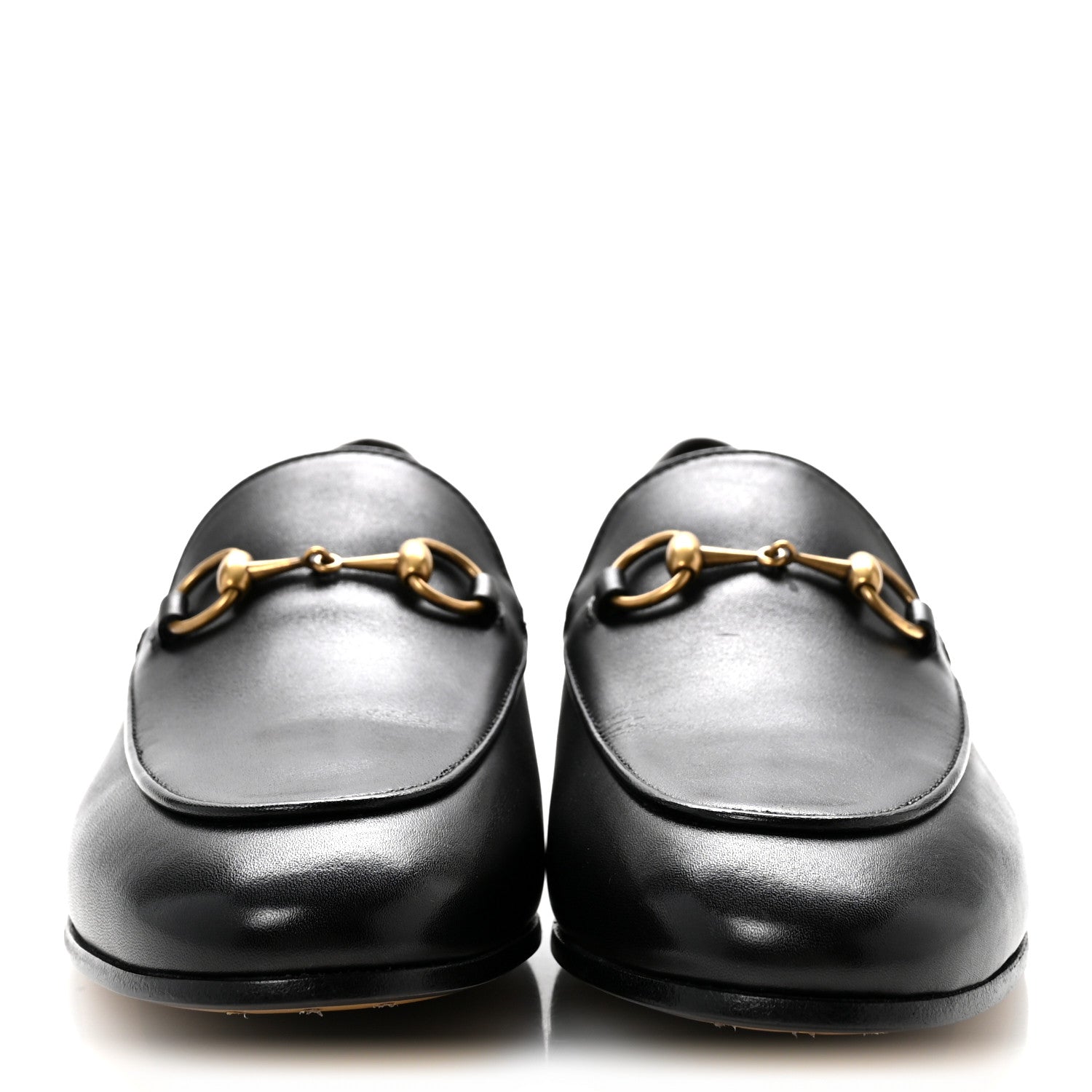 Gucci Calfskin Womens Jordaan Loafers 37 Black 3 of 10