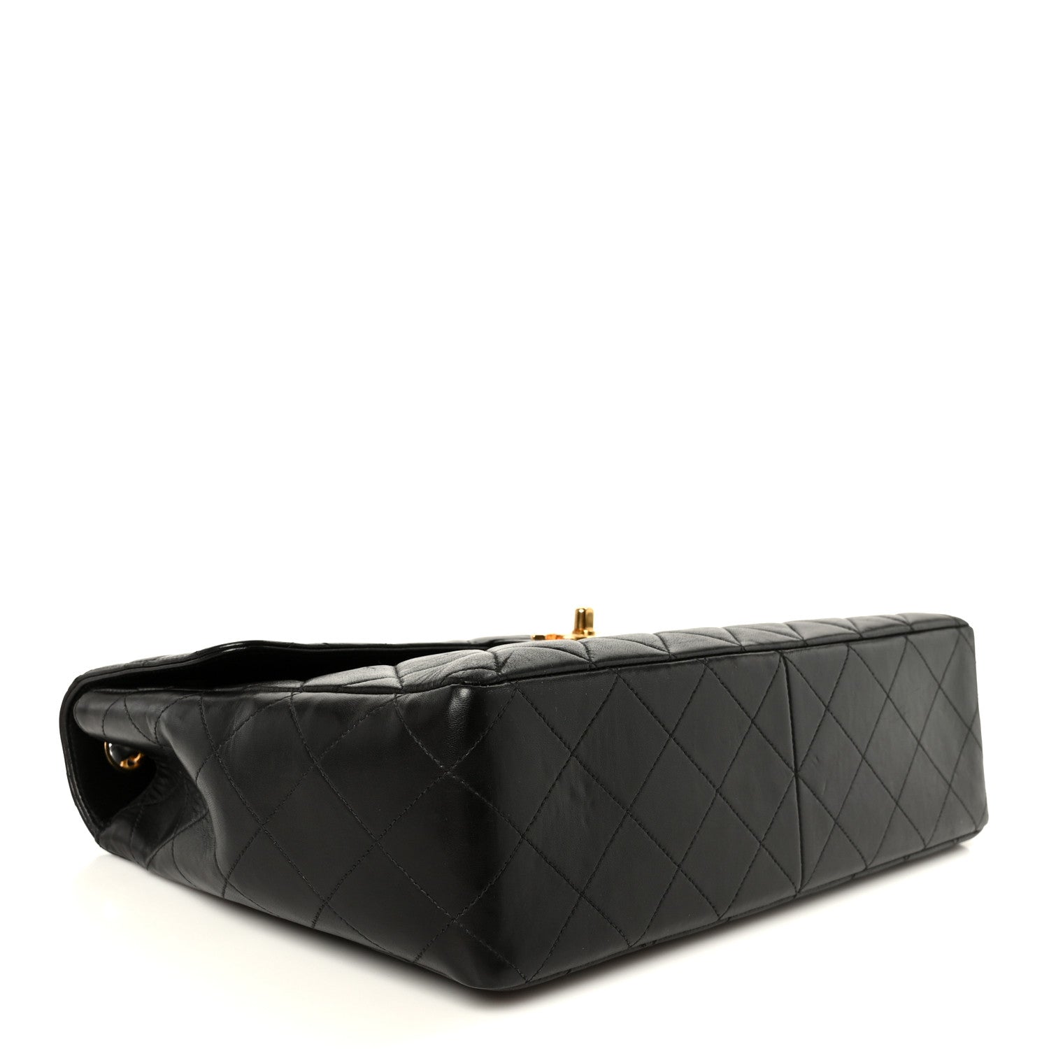 Chanel Lambskin Quilted Jumbo Single Flap Black 4 of 12