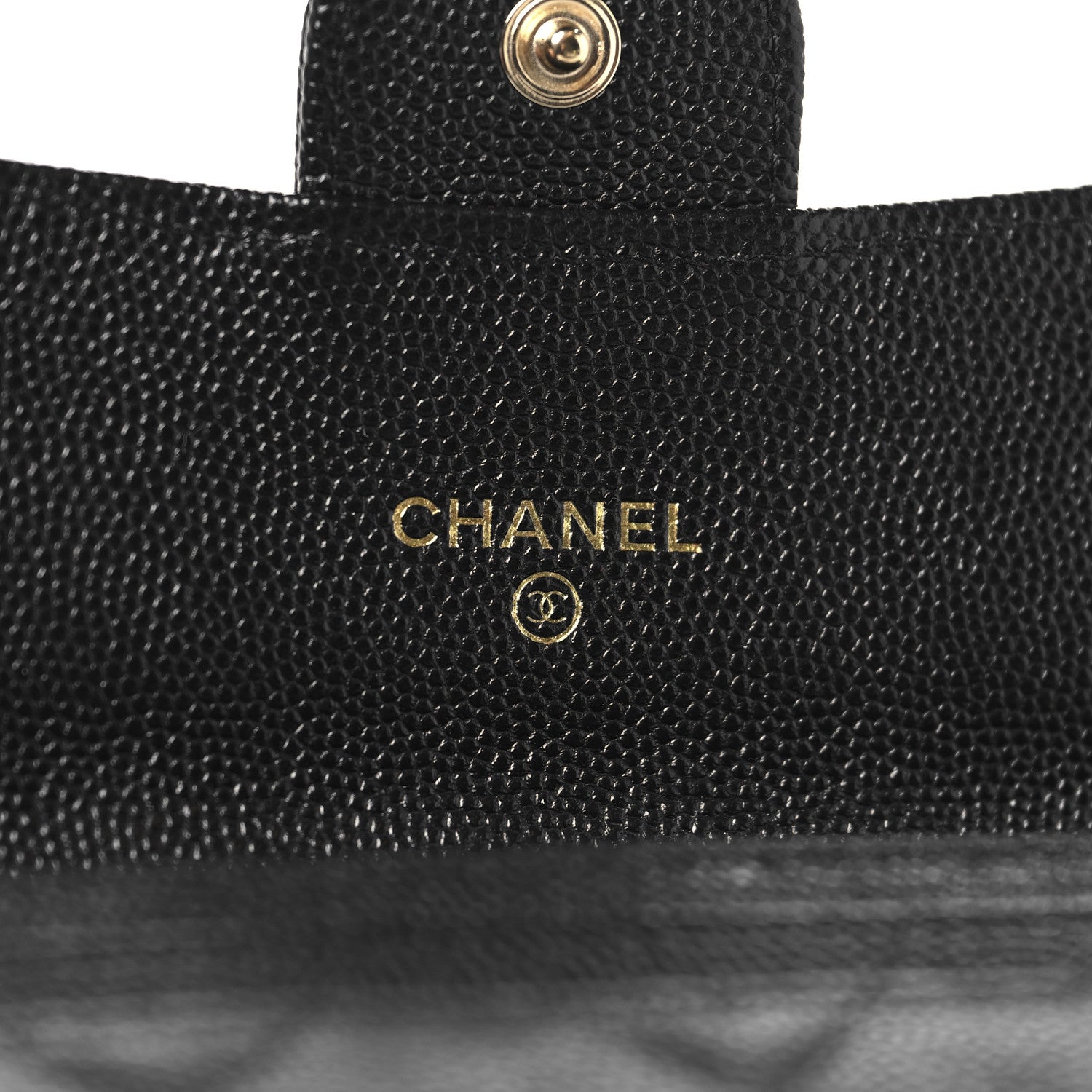 Chanel Caviar Quilted Large Gusset Flap Wallet Black 6 of 8