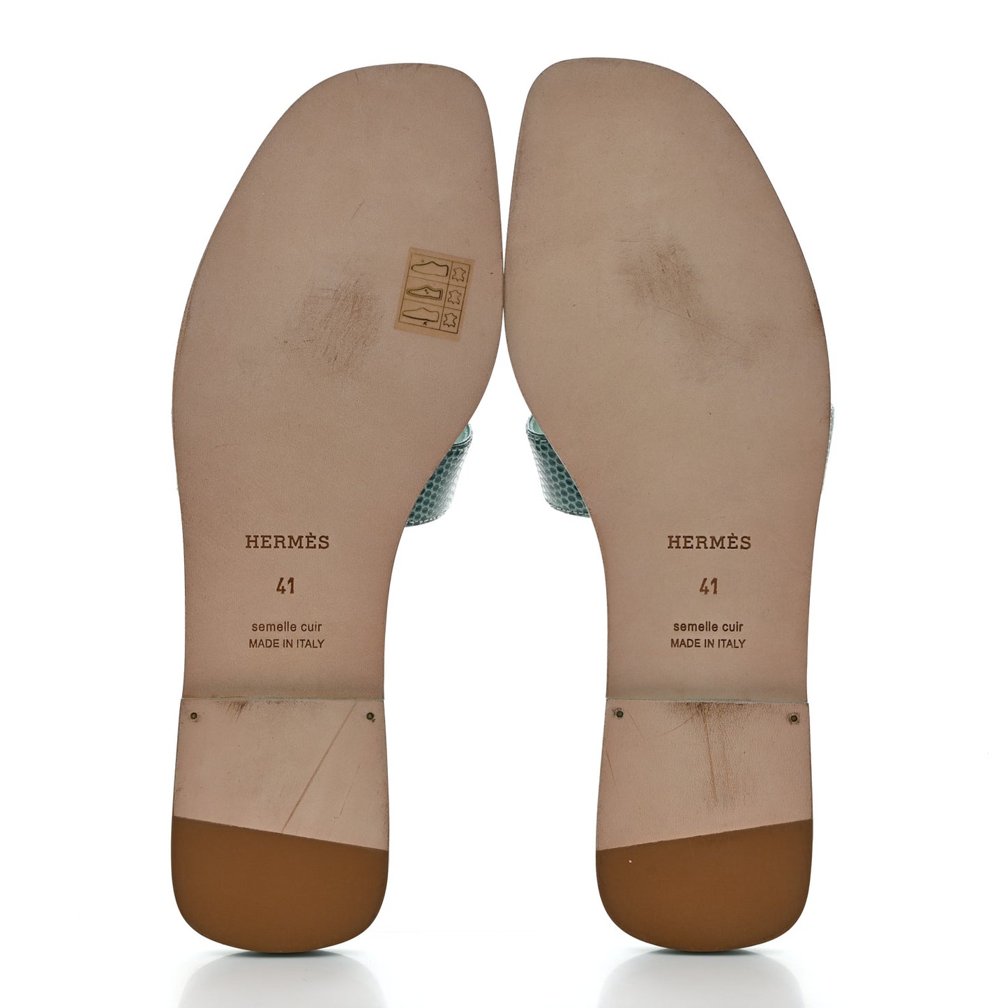 Lizard Oran Sandals 41 Turquoise