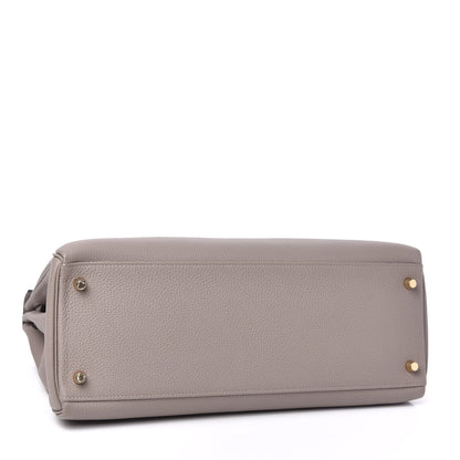 Hermes Togo Kelly Retourne 35 Gris Asphalte 4 of 13