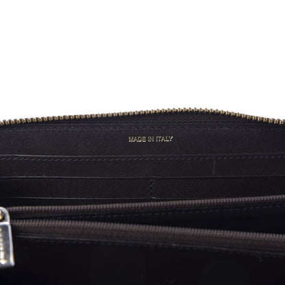 Burberry Haymarket Check Large Ziggy Zip Around Wallet Chocolate 8 of 9