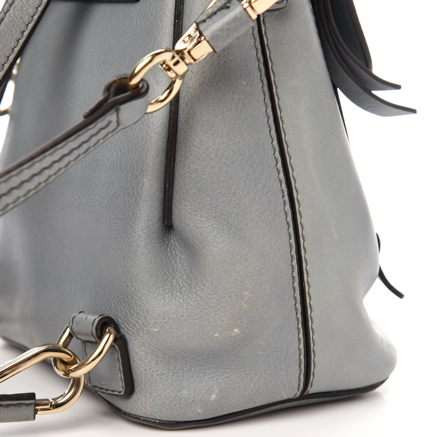 Chloe Suede Calfskin Mini Faye Backpack Airy Grey 13 of 14