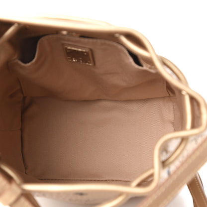 MCM Metallic Visetos Zoo Rabbit Drawstring Bucket Bag Berlin Gold 5 of 11