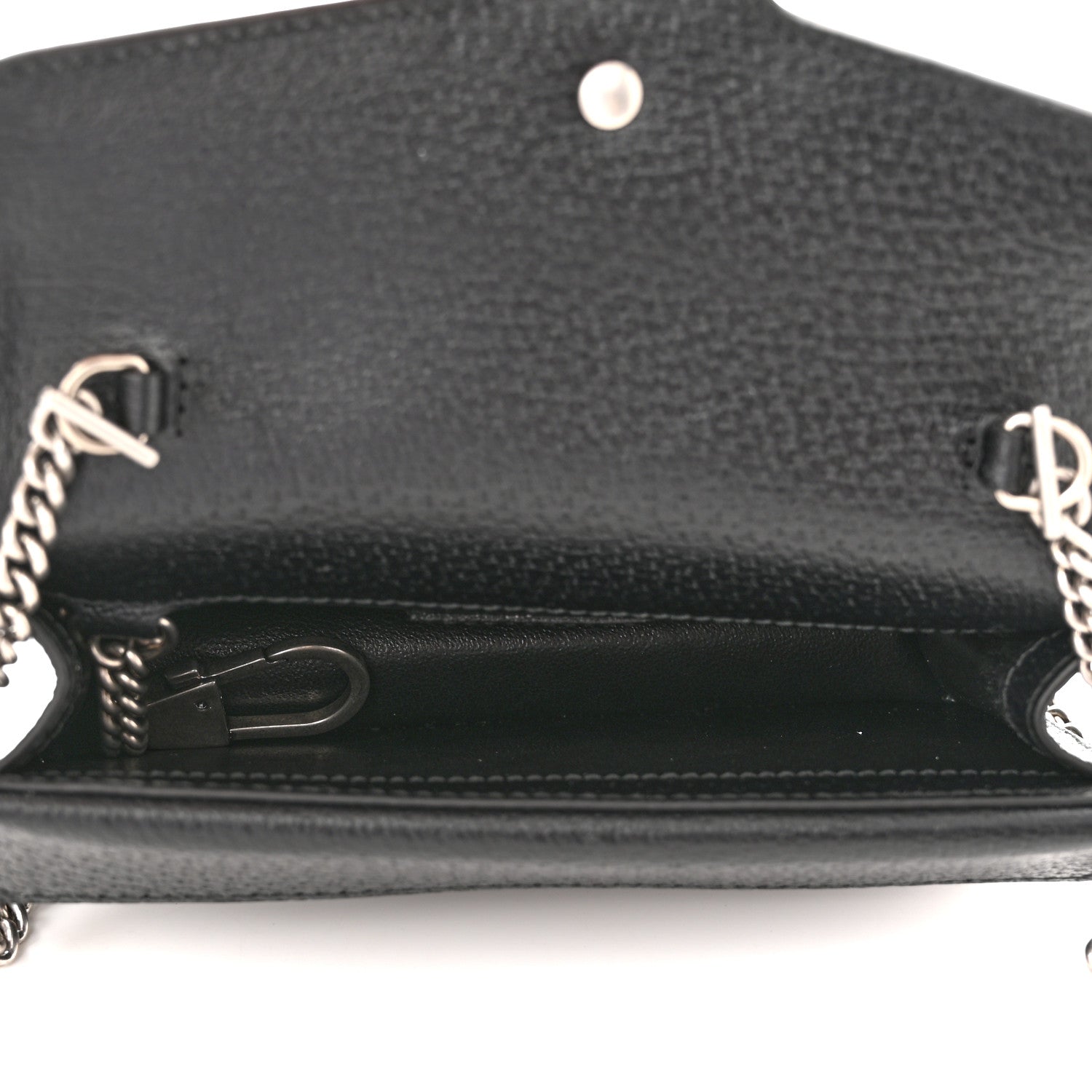 Gucci Jacquard Black Denim GG Monogram Super Mini Dionysus Shoulder Bag Black Ivory 5 of 10