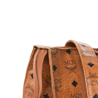 MCM Visetos Shoulder Bag Cognac 12 of 16