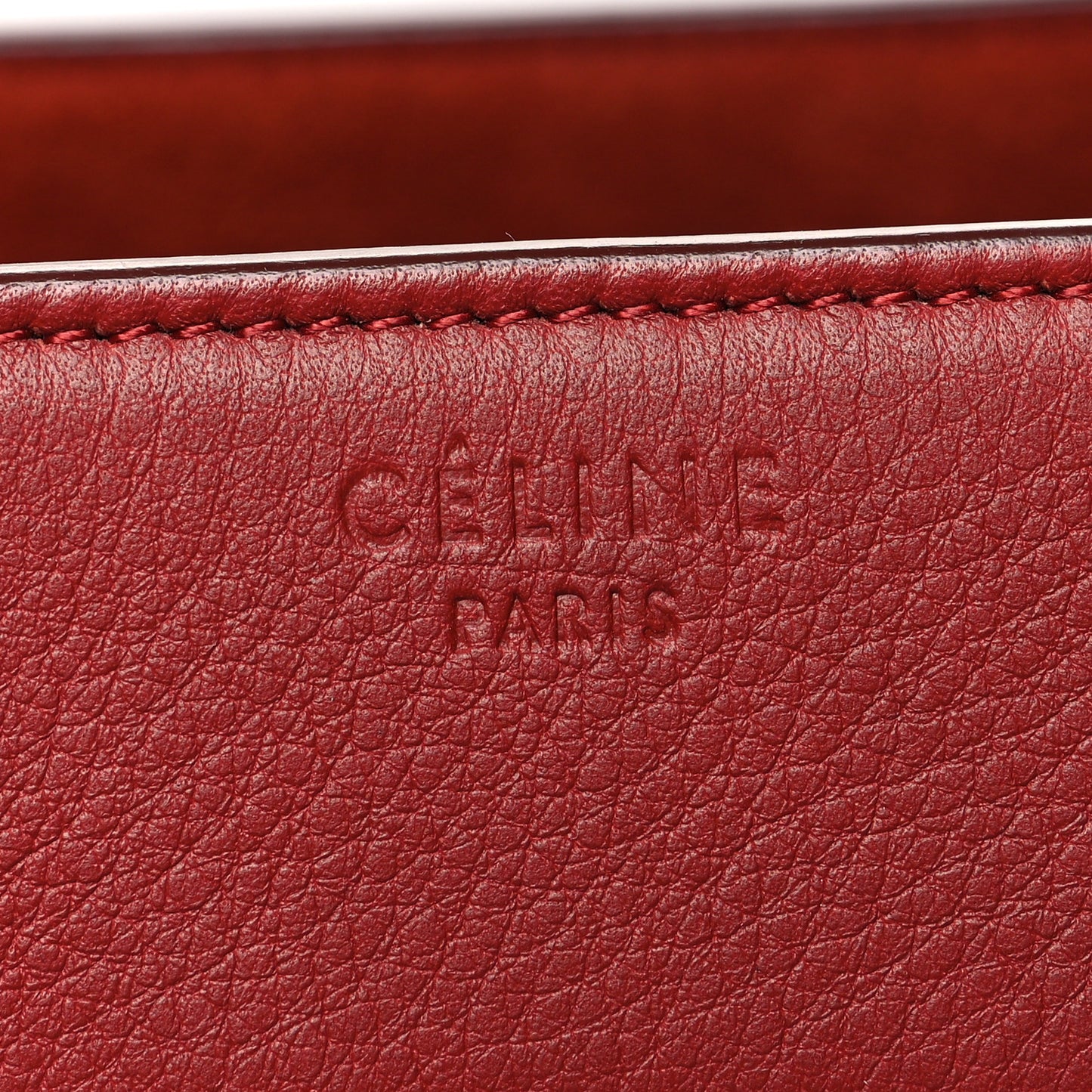 Baby Grained Calfskin Medium Phantom Luggage Carmin