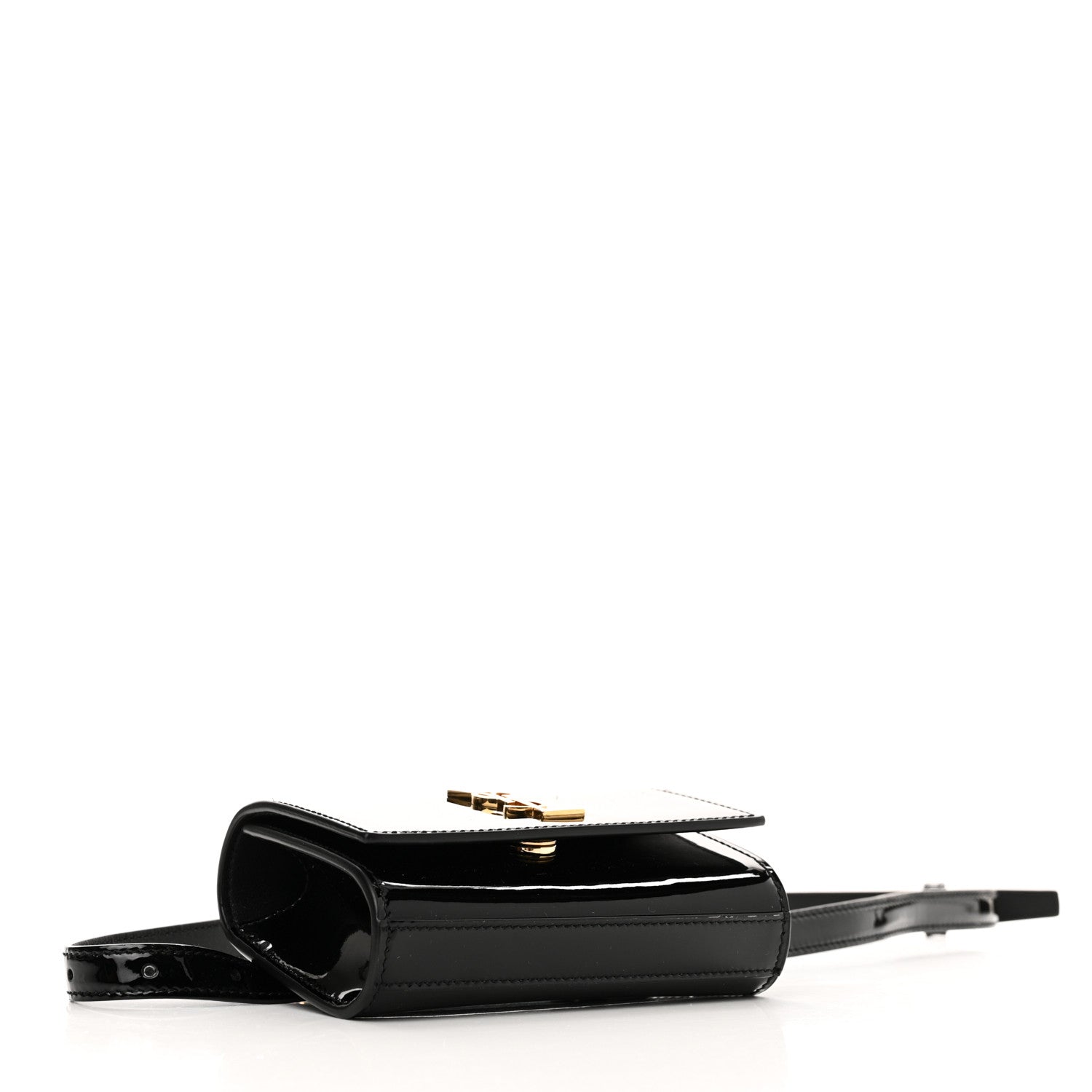Saint Laurent Patent Monogram Kate Belt Bag Black 4 of 9