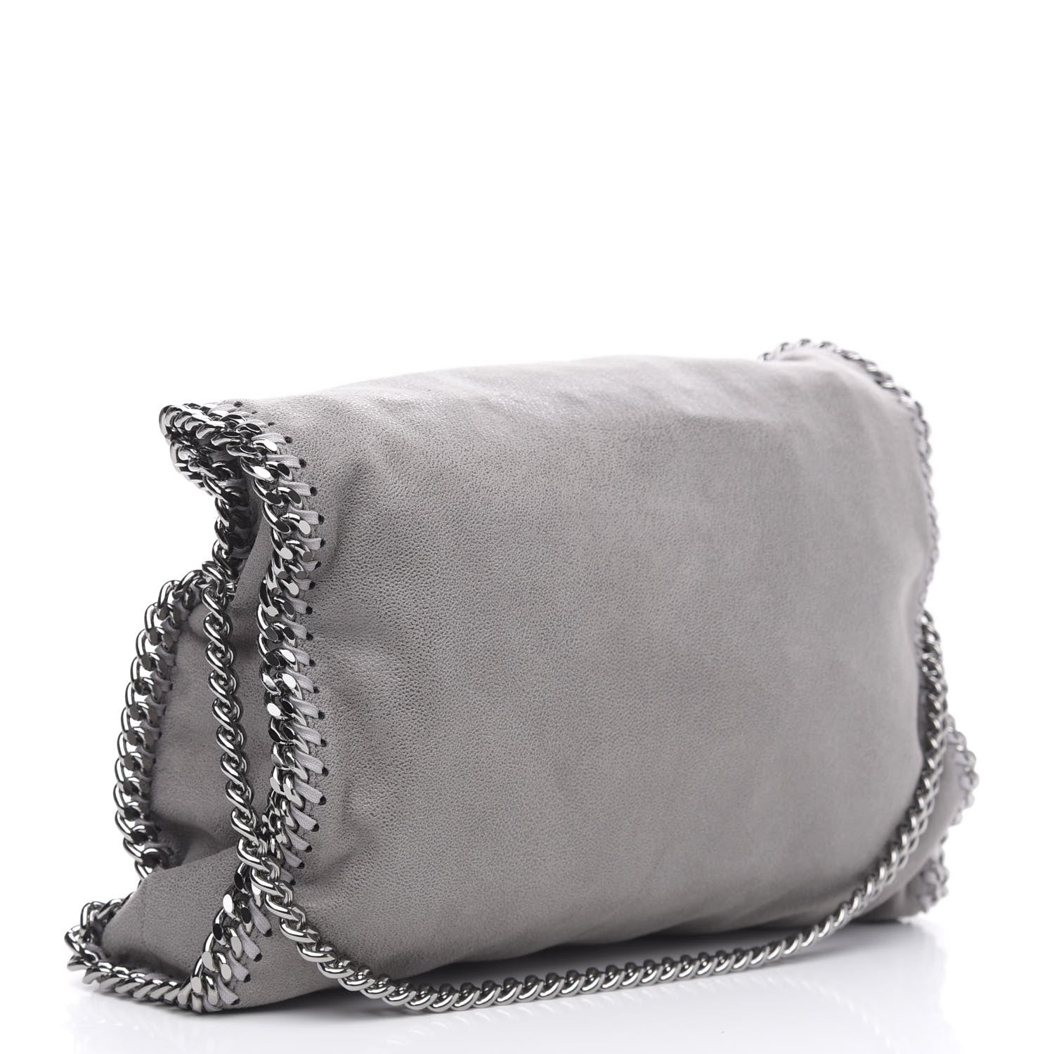 Stella McCartney Shaggy Deer Falabella Fold Over Tote Grey 3 of 9