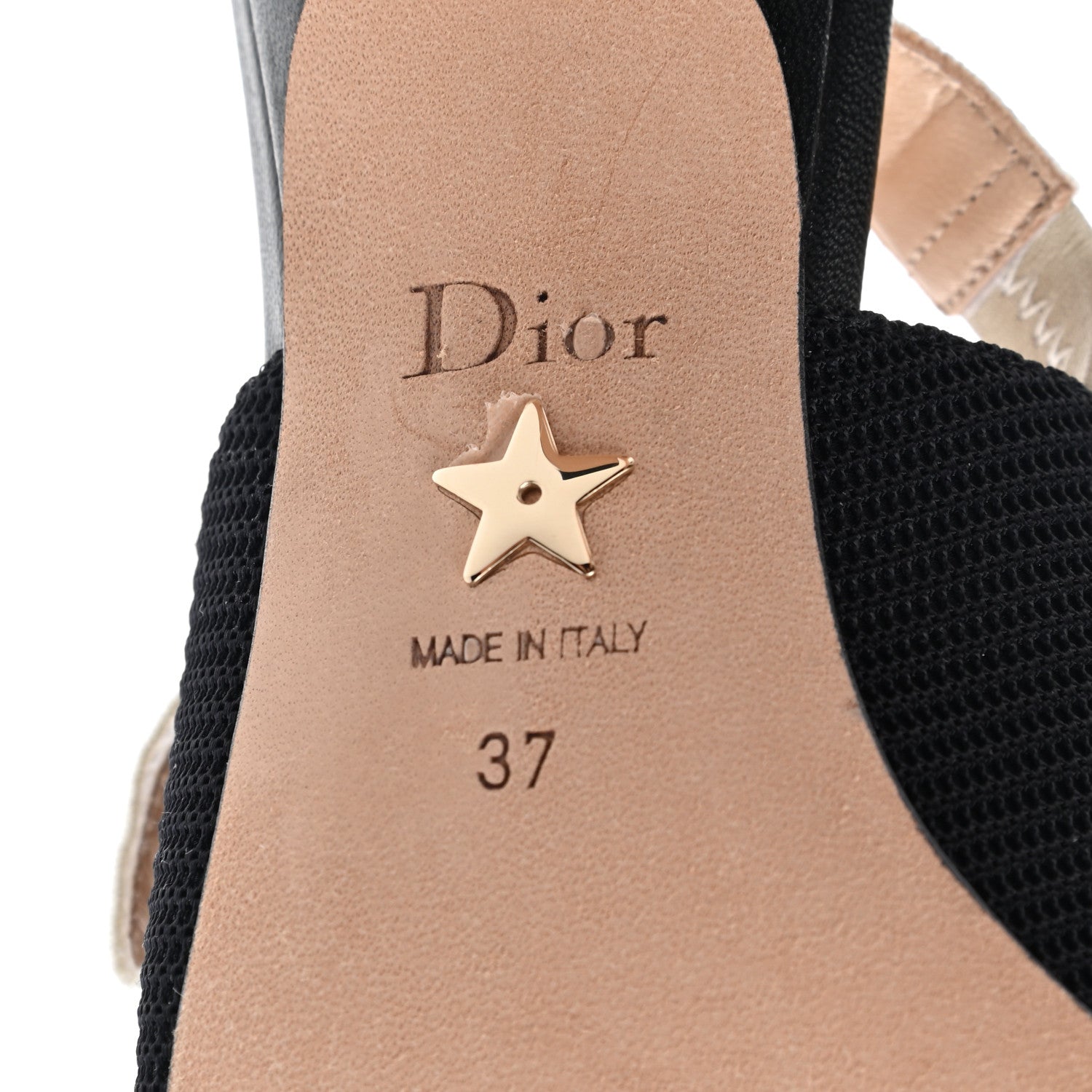 Christian Dior Technical Canvas Ribbon J Adior Slingback 65mm Pumps 37 Black 6 of 8
