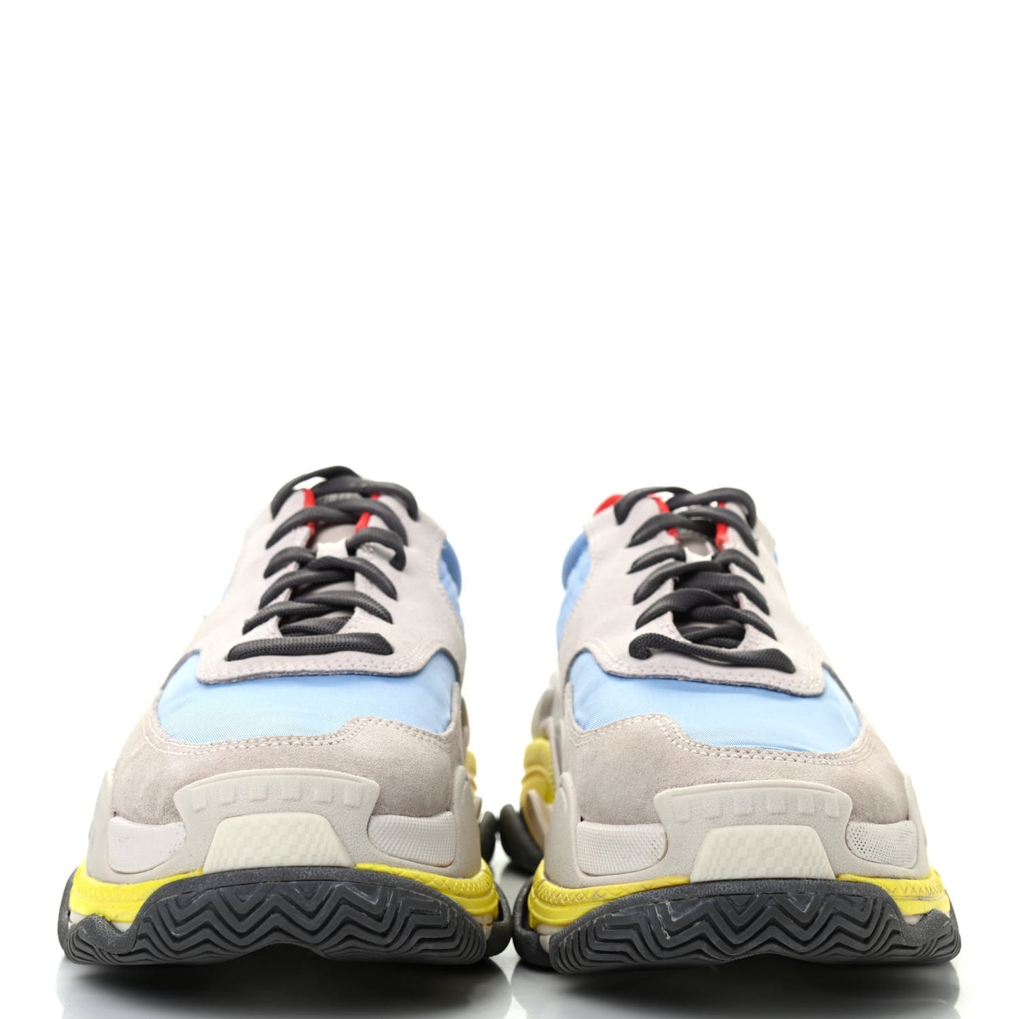 Nylon Suede Womens Triple S 2.0 Sneakers 39 Gris Bleu Rouge