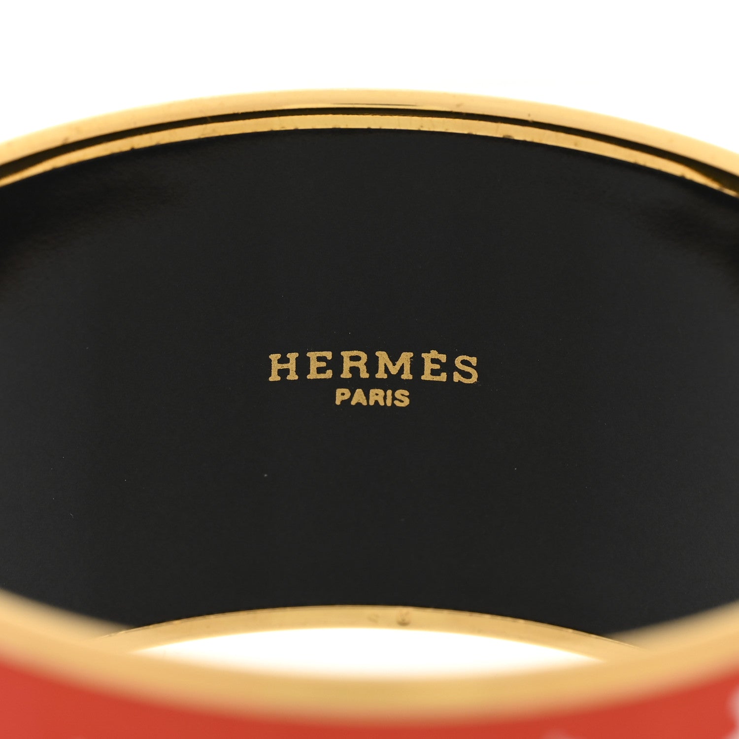 Hermes Enamel Printed Extra Wide De Passage a Paris Bracelet 62 4 of 6