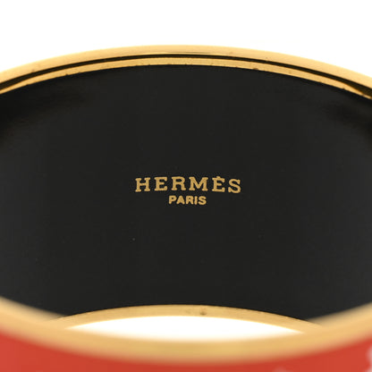 Hermes Enamel Printed Extra Wide De Passage a Paris Bracelet 62 4 of 6
