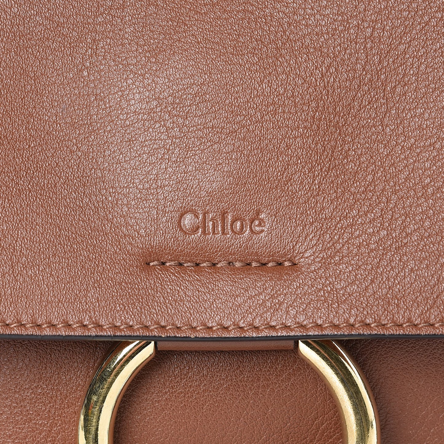 Calfskin Small Faye Day Shoulder Bag Tan