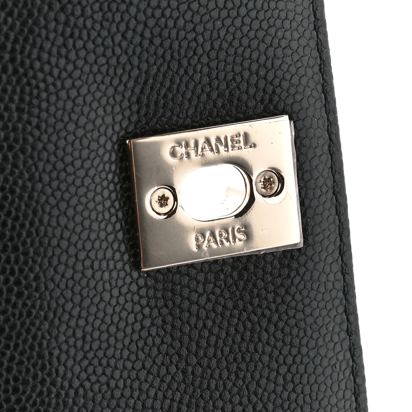 Caviar Quilted Mini Coco Handle Flap Black