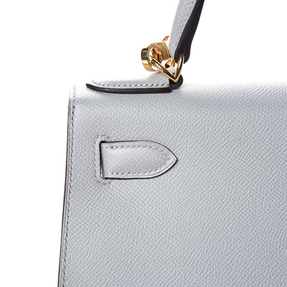 Hermes Epsom Kelly Sellier 28 Bleu Glacier 16 of 34