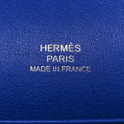 Hermes Swift Kelly Pochette Clutch Bleu Electrique 20 of 28