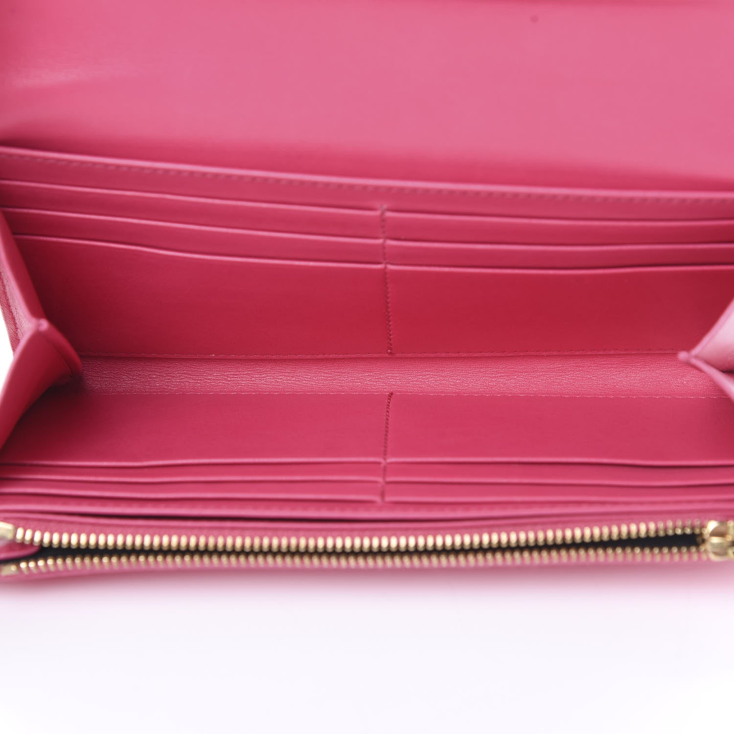 Saint Laurent Patent Grain de Poudre Classic Large Letters Flap Wallet Bubblegum 4 of 10