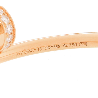 Cartier 18K Yellow Gold Diamond Small Juste Un Clou Bracelet 16 4 of 5