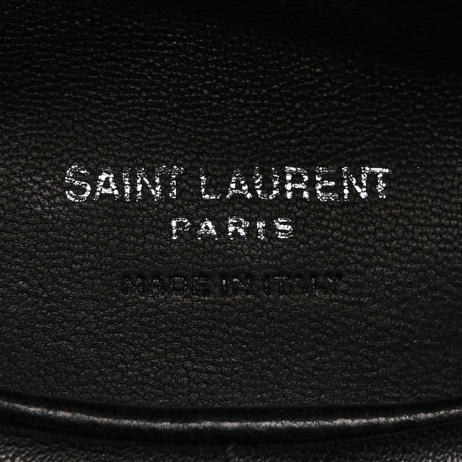 Saint Laurent Lambskin Monogram Loulou Puffer Pouch Clutch Black 6 of 7