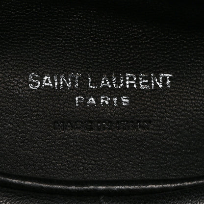 Saint Laurent Lambskin Monogram Loulou Puffer Pouch Clutch Black 6 of 7