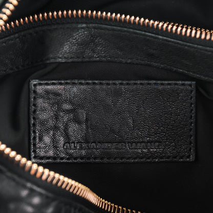Alexander Wang Pebbled Lambskin Rocco Black Rose Gold Hardware 6 of 7