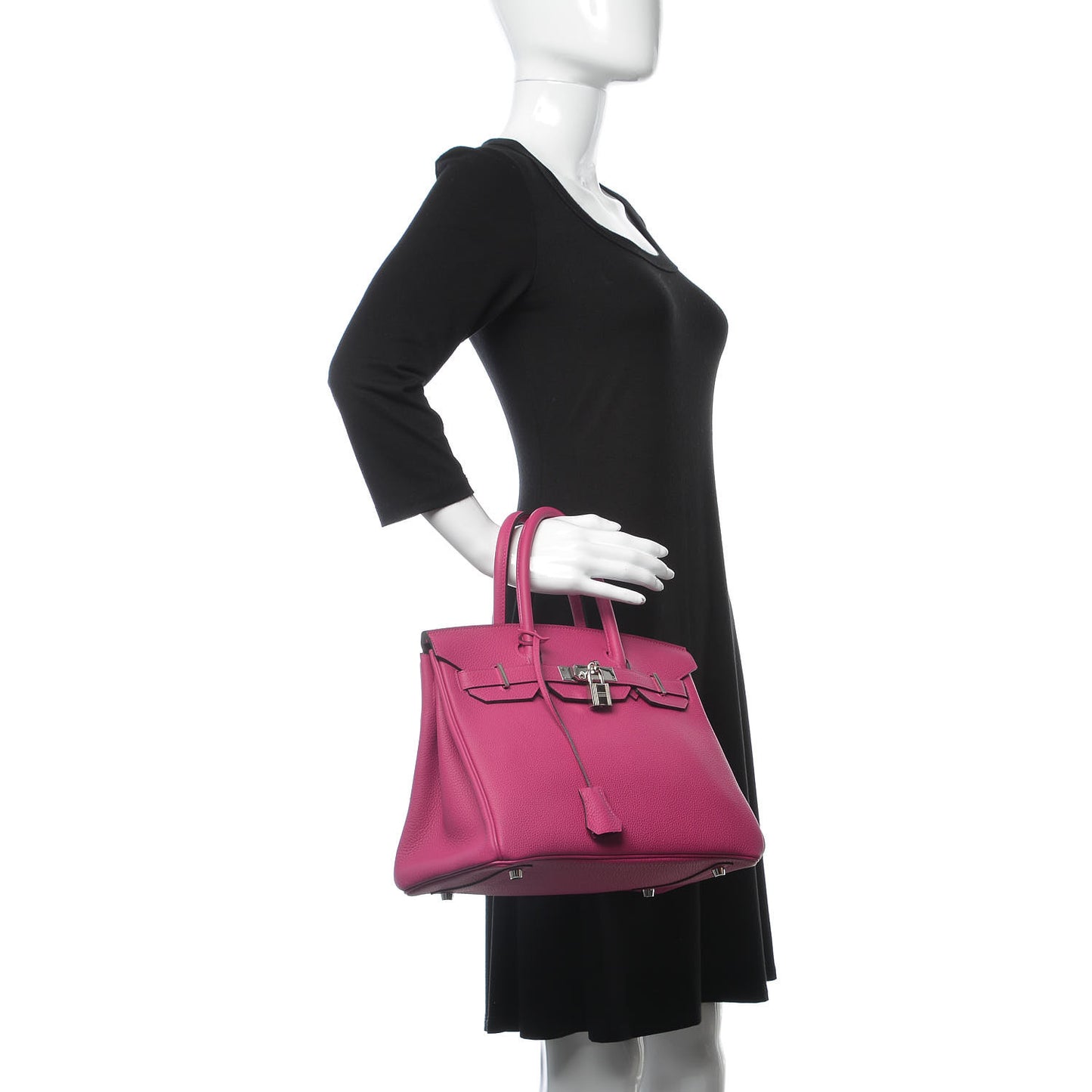Togo Birkin 30 Rose Pourpre