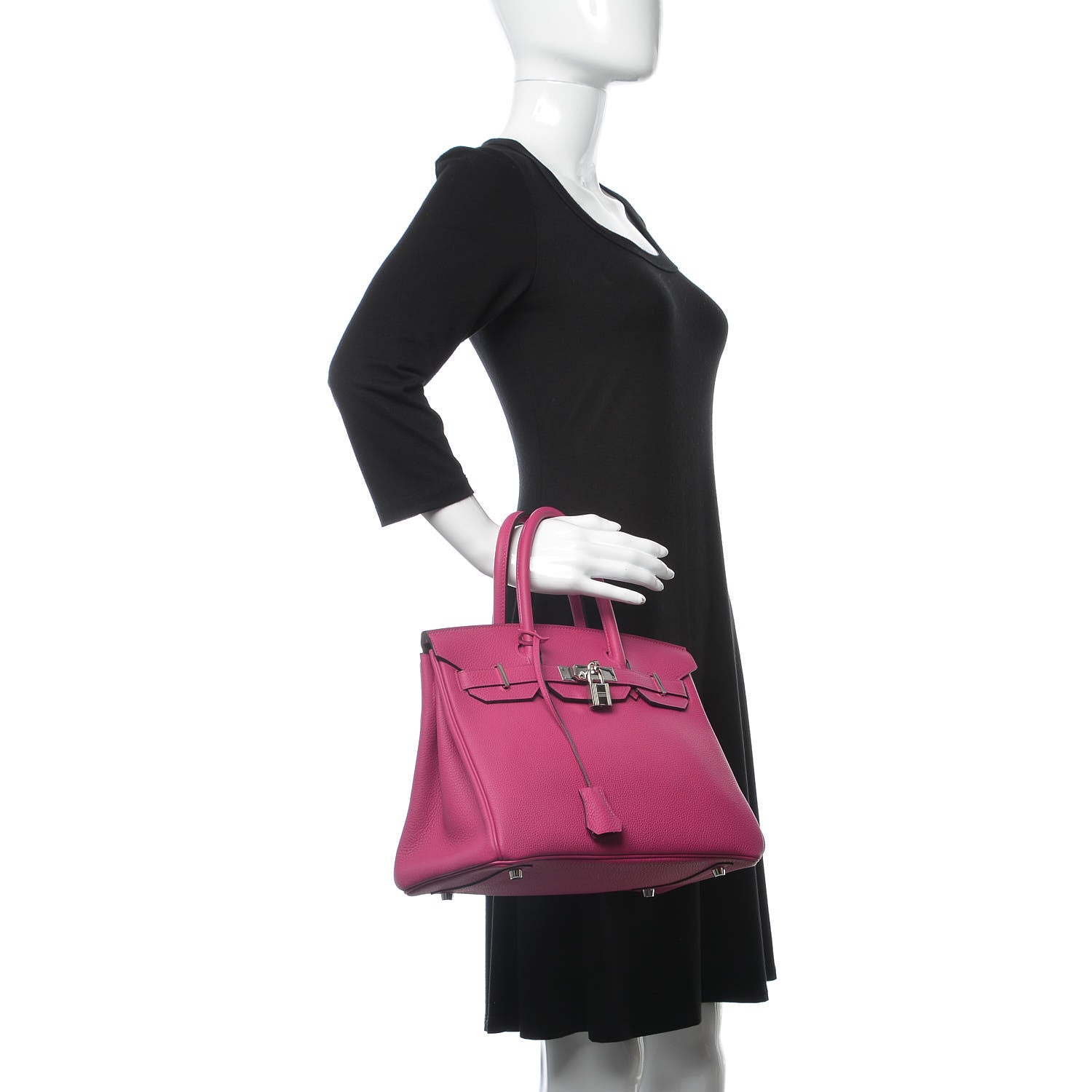 Hermes Togo Birkin 30 Rose Pourpre 2 of 32