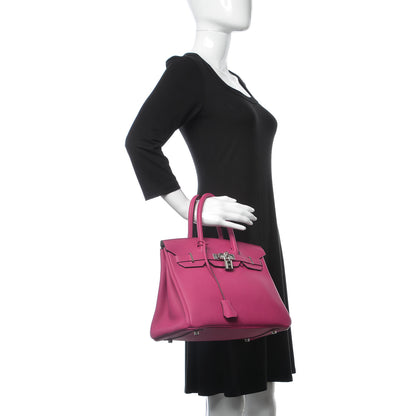 Hermes Togo Birkin 30 Rose Pourpre 2 of 32