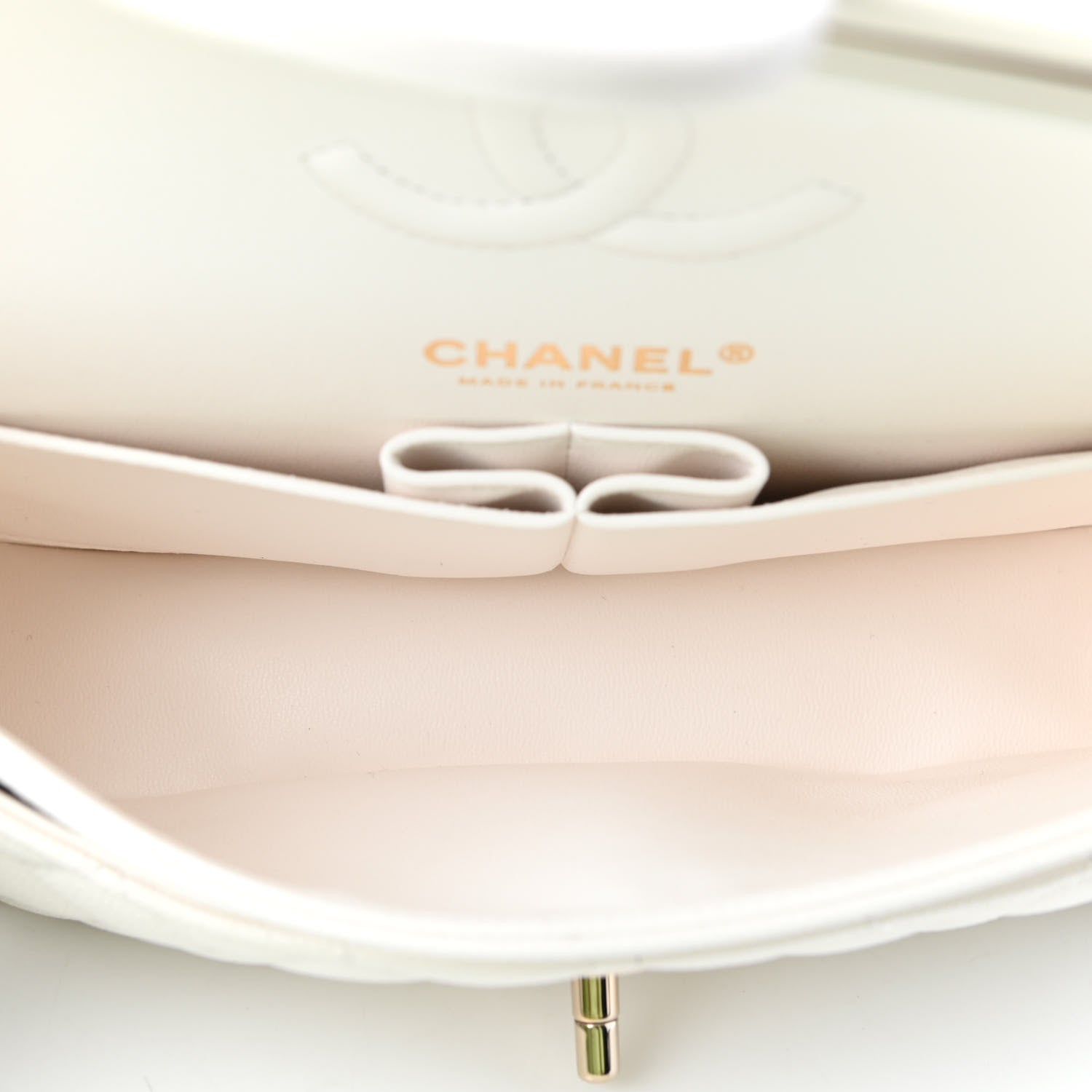 Chanel Caviar Quilted Small Double Flap White 5 of 11