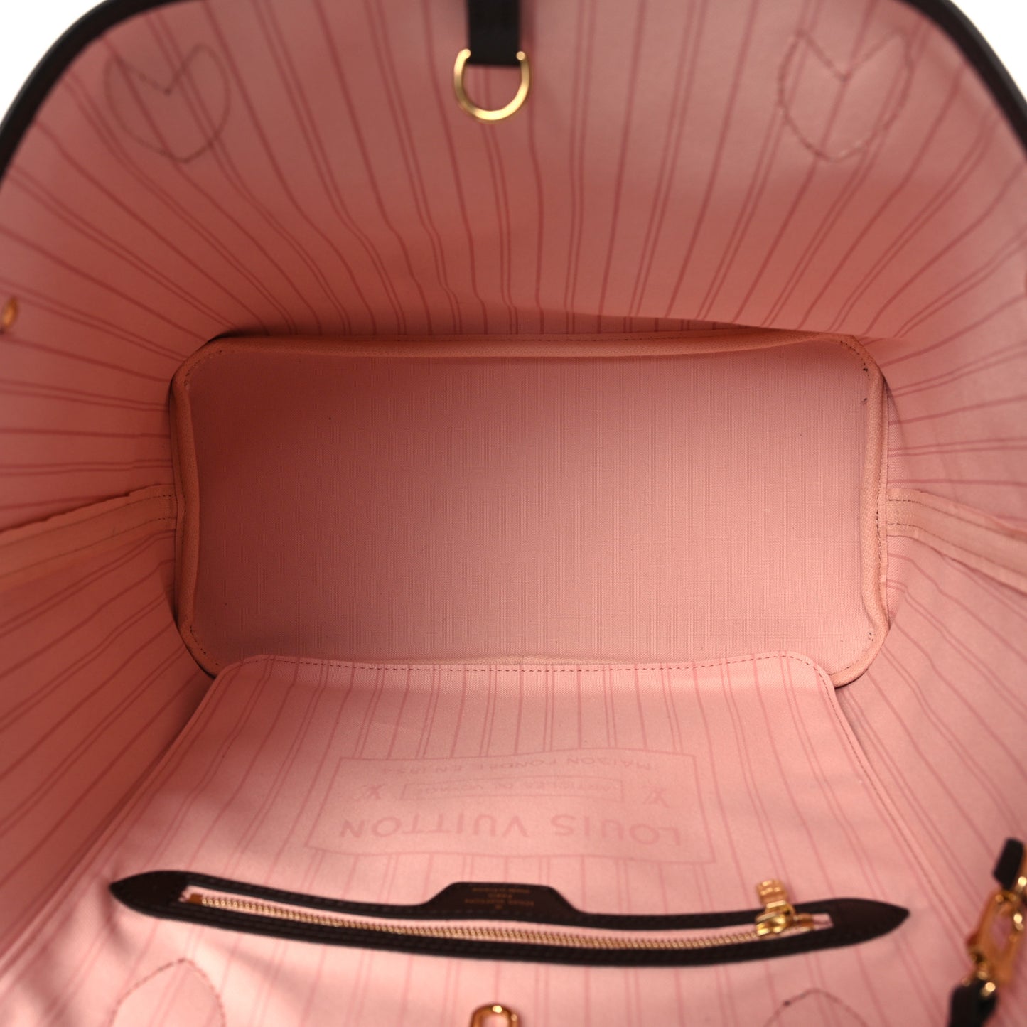 Damier Ebene Braided Neverfull MM Pink