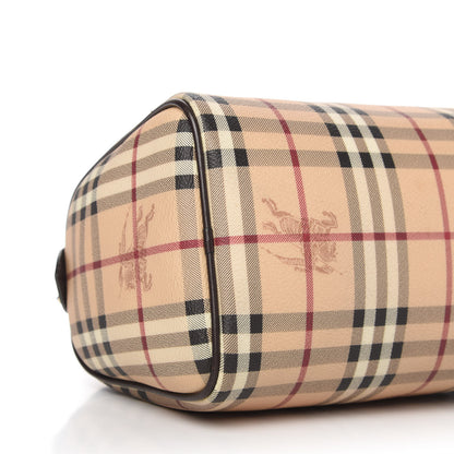 Burberry Haymarket Check Small Chester Bowling Bag Chocolate 6 of 10