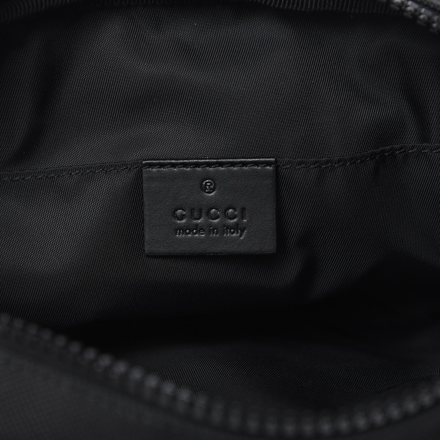 Gucci Canvas Web Tiger Embroidered Messenger Bag Black 6 of 9