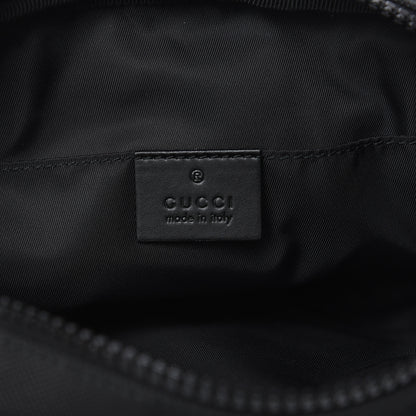 Gucci Canvas Web Tiger Embroidered Messenger Bag Black 6 of 9