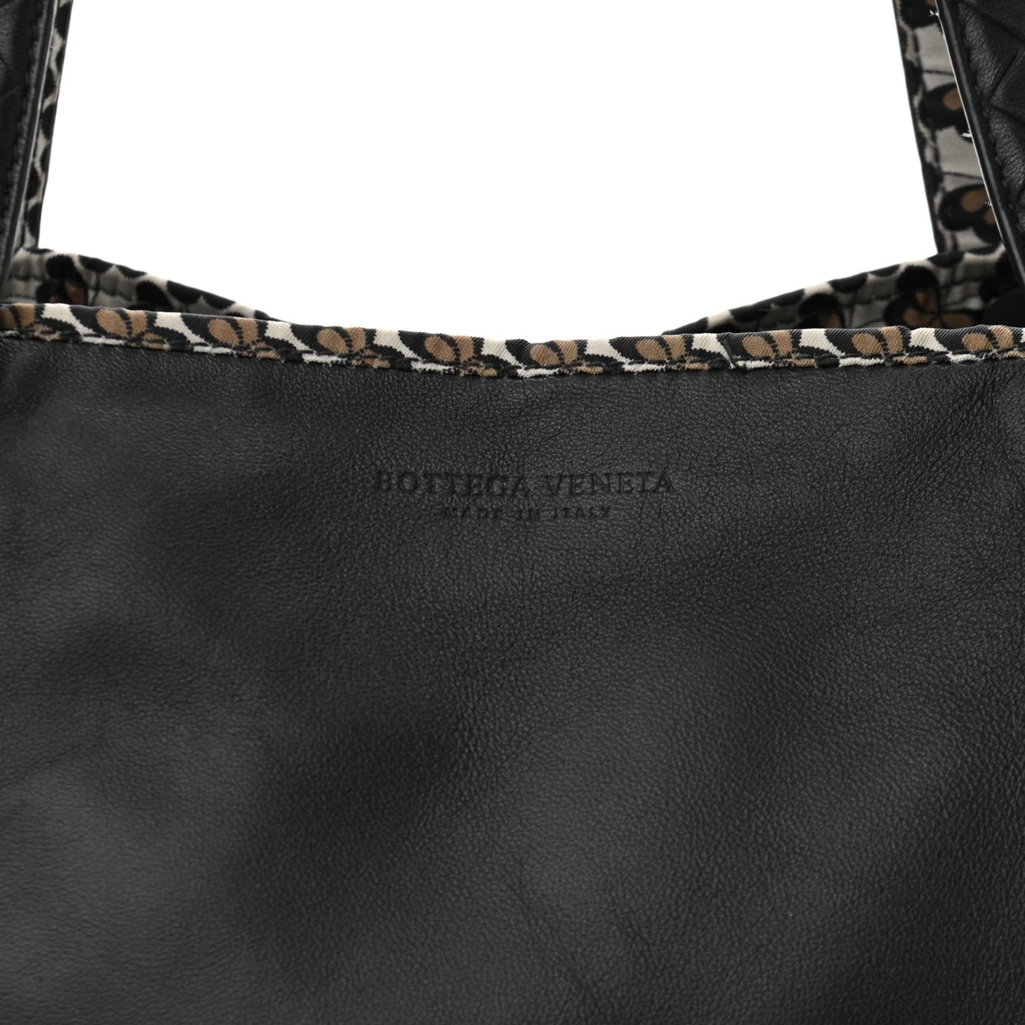 Nappa Nylon Medium Reversible Butterfly Shoulder Bag Black Cement