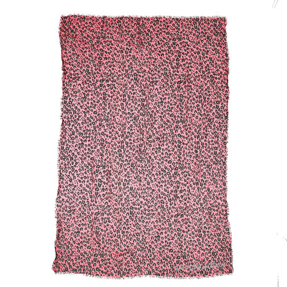 Louis Vuitton Cashmere Silk Leopard Etole Stole Corail 1 of 4