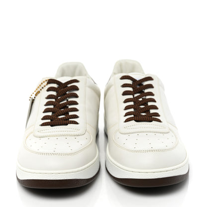 Louis Vuitton Calfskin Monogram Mens Rivoli Sneakers 8 White 2 of 10
