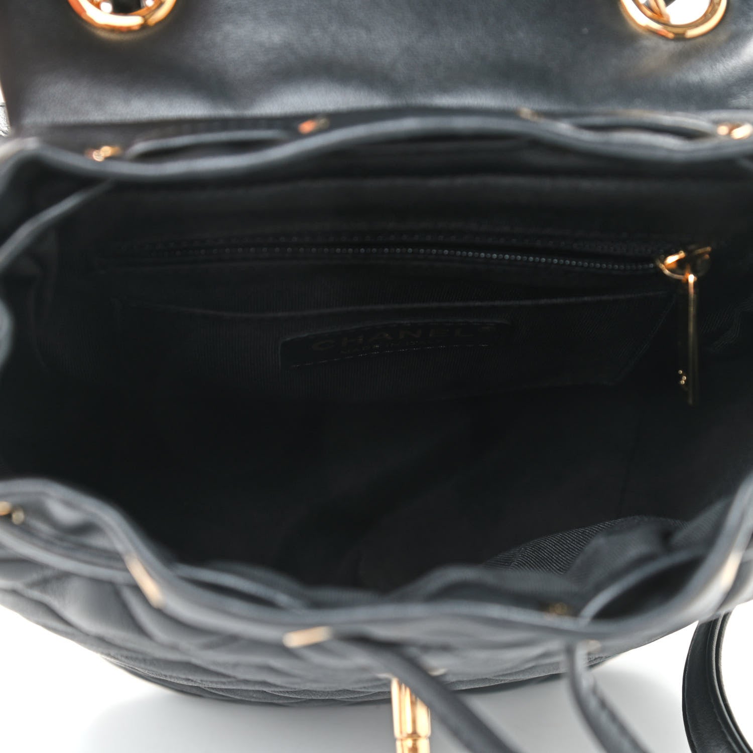 Chanel Calfskin Quilted Mini Urban Spirit Backpack Black 5 of 9