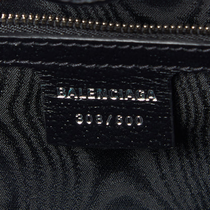 Gucci X BALENCIAGA BB Monogram Web Graffiti Medium Ophidia Shopping Tote Black 9 of 11