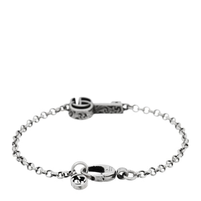 Gucci Sterling Silver Double G Key Bracelet 2 of 4