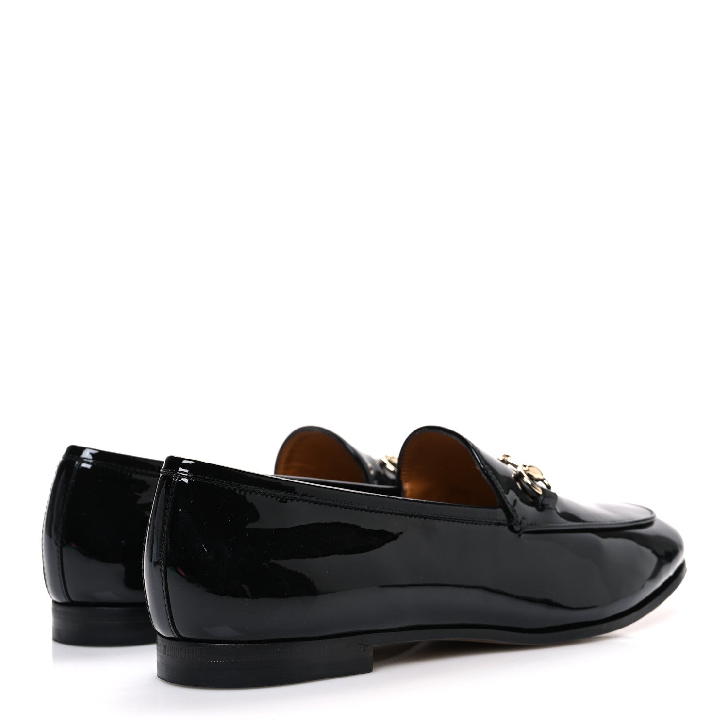 Gucci Patent Womens Jordaan Loafers 40 Black 5 of 11