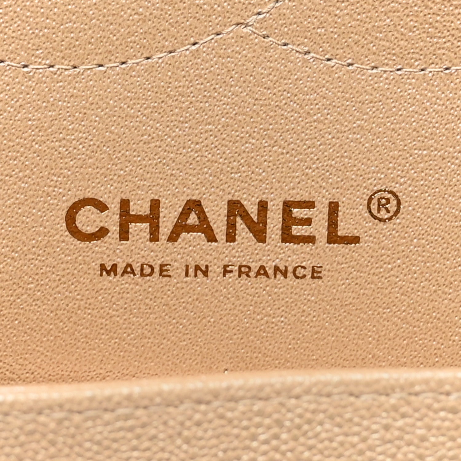 Chanel Iridescent Caviar Quilted Jumbo Double Flap Beige 6 of 10