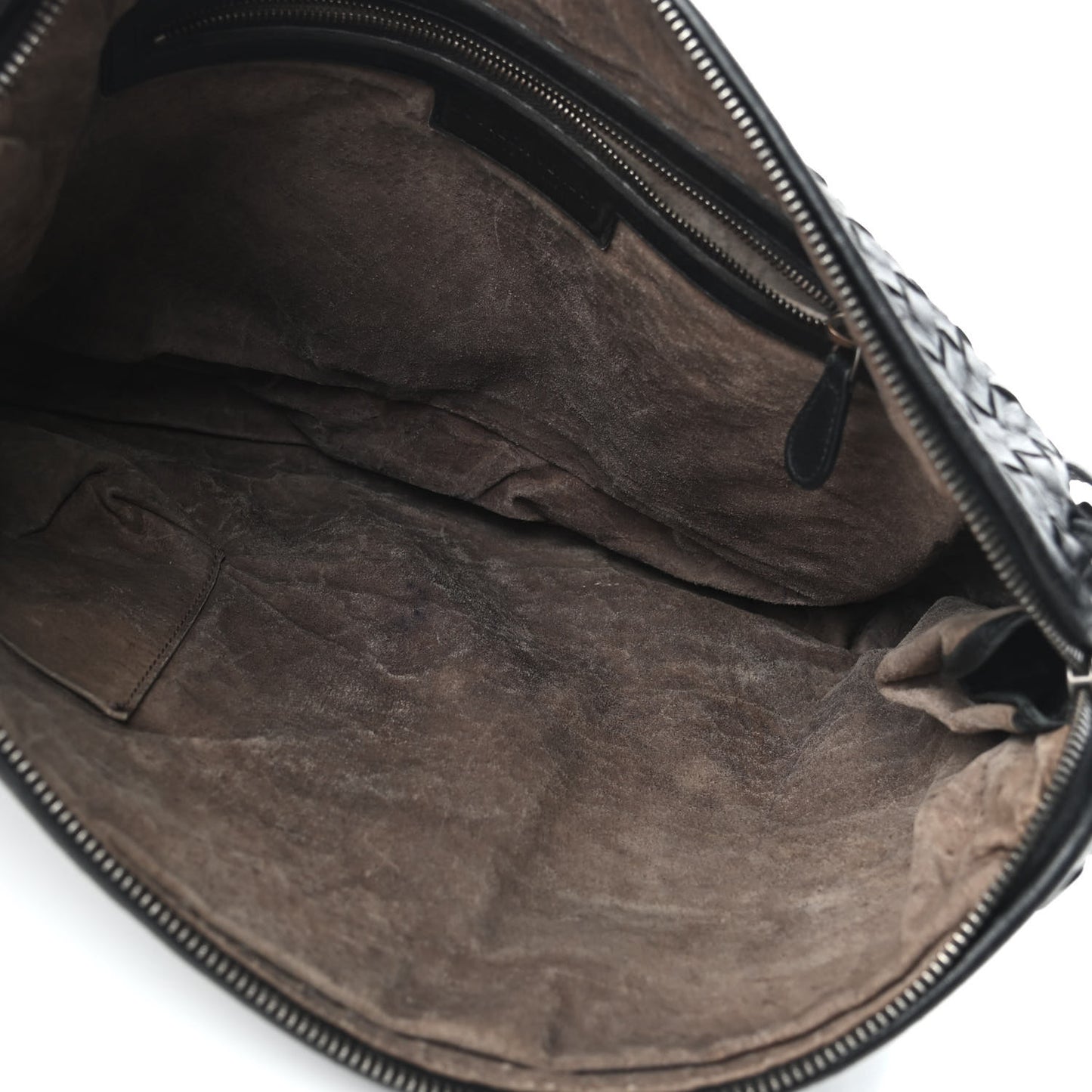 Nappa Intrecciato Nodini Crossbody Messenger Black