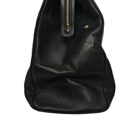 Chanel Calfskin Stitched XL Weekender Black 18 of 19