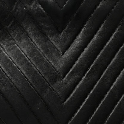 Chanel Lambskin Chevron Quilted Tote Black 7 of 9